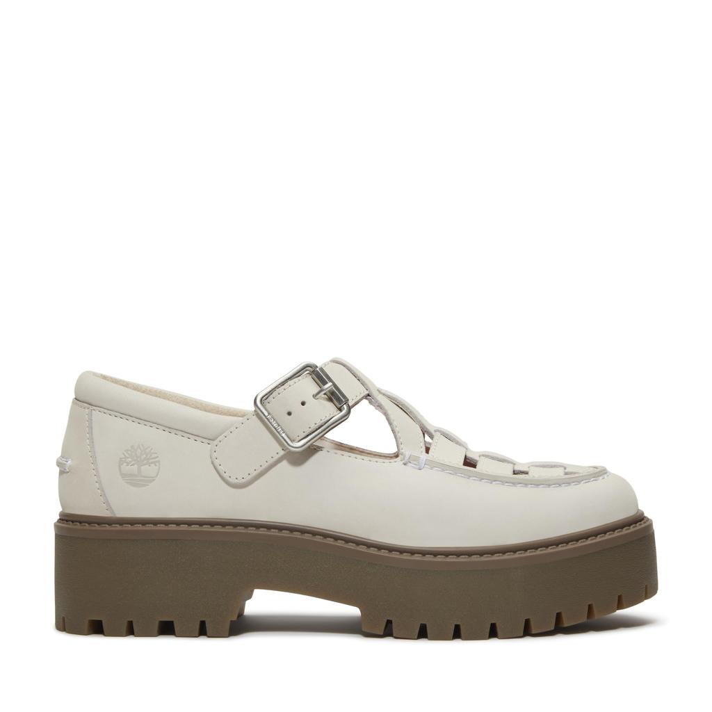 Timberland Stone Street Buckle Natural Size Shoes, Women's, TB0A4188EX41, Nubuck, 6.0 / 23.0cm