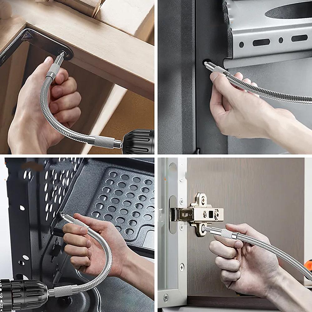 Metal Flexible Shaft 300/400mm Metal hose Power Tool Accessories Extention Screwdriver Bits Holder Drill Connect