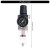 Separadores de Água para Compressor de Ar de 1/4 de polegada e Regulador de Pressão com Manômetros Válvulas de Dreno Manual e Suportes de Montagem Upgrades