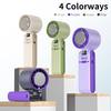 LED Display Portable Fan Powerful Handheld Electric Fan Practical Quiet Fan  Bedside Use