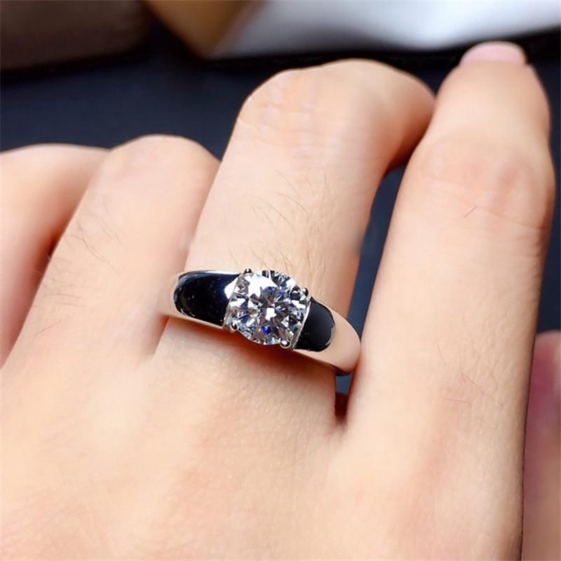 Elegant 2 Carat Moissanite Ring In Pt950 White Gold for Women - Perfect for Weddings and Gifts
