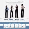 Ice Silk Women's Petite Wide-Leg Pants - Summer Thin Drape Straight Suit Pants 2026 Casual Style