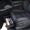 For Tesla Model X Front Underseat Storage Box Car Seat Push Pull Drawer TPE Hidden Storage Boxes Car Interior Accessories 2024