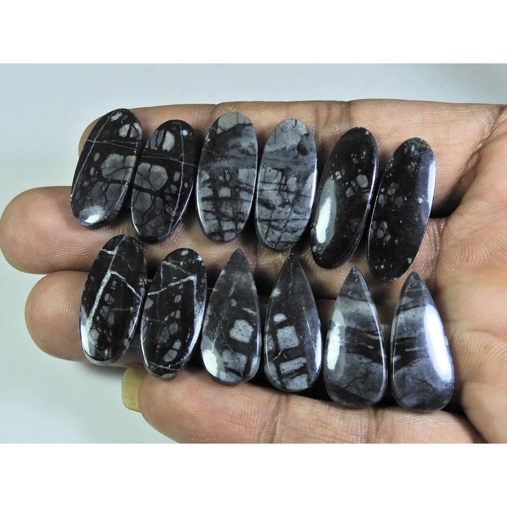 23-26MM Natural Picasso Jasper Matched Pair Mix Loose Gemstone 6Pair Lot A-590