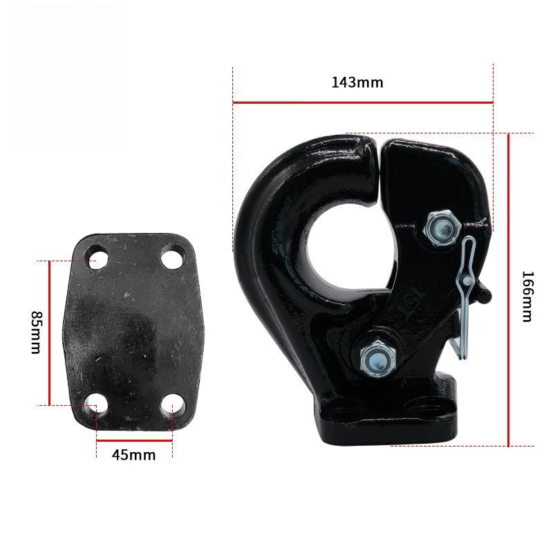 For Heavy Duty 15Ton Forged Tow Hook for Off Road SUV Jeep Wrangler Trailer Hitch Receiver Mounting Recovery AntiCollision Guard