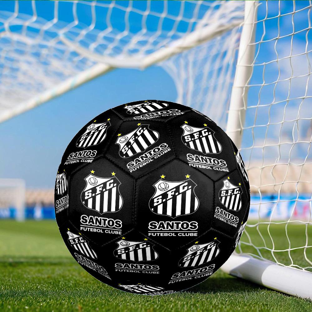 Sport Club Football Crest Printed Size 5 Soccer Balls, Anti-Slip, Protective Football, Outdoor Sport, a Unique Gift Suitable for Him/her, Birthday