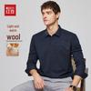 Hodo Men's Wool Blend Long Sleeve Shirt