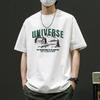 Japanesestyle Retro Americanstyle Niche Pure Cotton Shortsleeved Tshirt for Unisex Suitable for Summer Loose Fit Trendy Soft