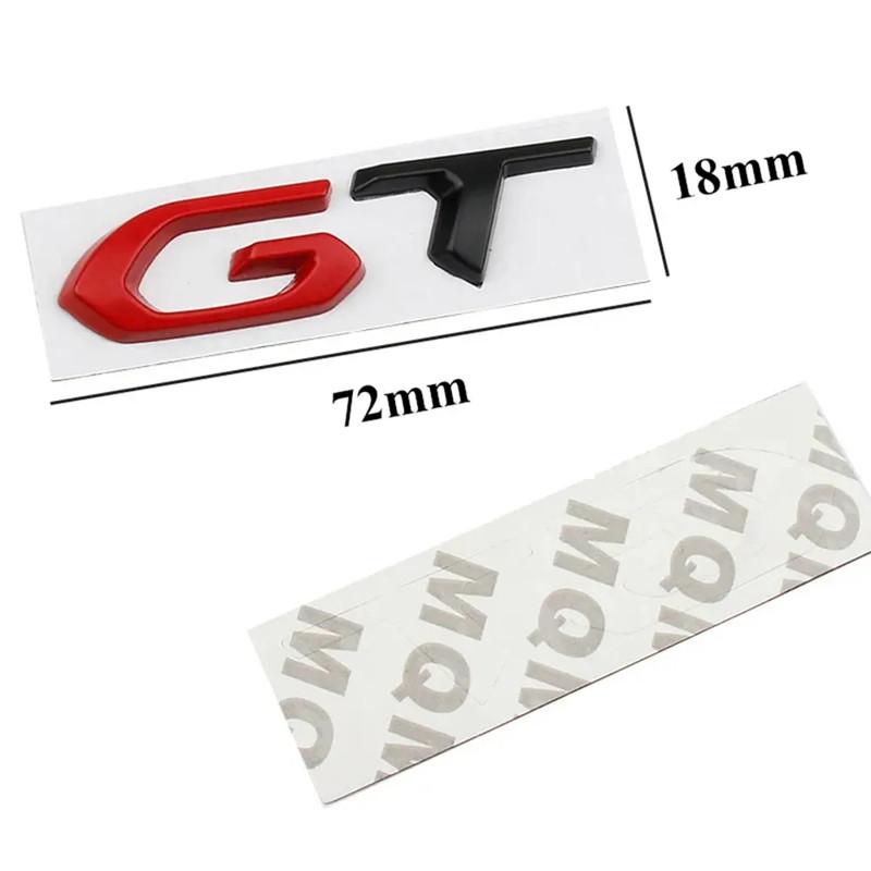 3D Metal Logo GT Emblem Letters Car Rear Trunk Badge For Car 208 2008 205 508 5008 207 408 308 3008 GT Sticker Accessories
