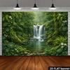 2D Jungle Waterfall Backdrop for Nature, Bohemian and Tropical Themed Photography