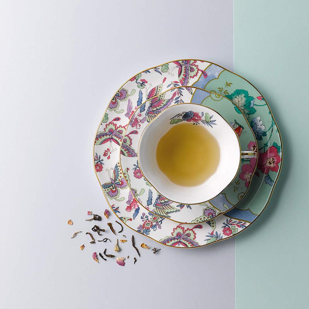 [Officially Imported] Wedgwood Butterfly Bloom Teacup & Saucer, Green, Wedding Gift, 5C107800044