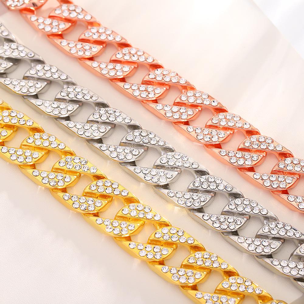 13mm Hip Hop Cuban Chain Bracelet - Fashion Jewelry for Men