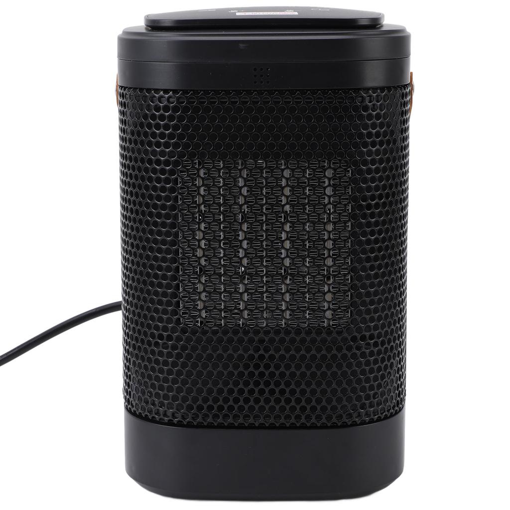 Desk Heater 1500W 5s Fast Heating 70° Oscillating 1‑12h Timer Remote Control Tip Over Prevention Spa