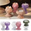 Candle Holder Silicone Molds Resin Lotuses Flower Candlestick Epoxy Casting Molds