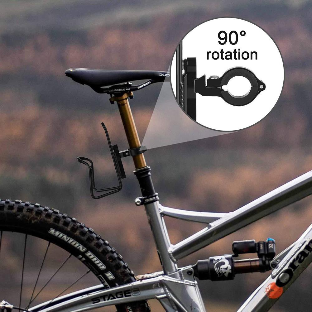 Bottle Cage Mount Adapter Universal Mountain Bike Scooter Fixing Clip Adjustable Bicycle Handlebar Water Holder Rack