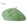 Women Beret Vintage Solid Color Painter Hat Wool Blend French Style Artist Cap Lightweight Headwear for Party Outdoor