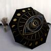 Elegant Gold Evil Eye Umbrella, Portable 3-Fold Umbrella for Men & Women, Valentine's D
