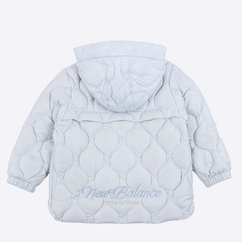 New Balance Kids Girls  Anorak Duck Jacket Light Blue