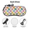 Checkered Plaid  S-Snoopy  Shell Eyeglasses Protector Cases Men Women Sunglass Case Anime Dog  Glasses Pouch