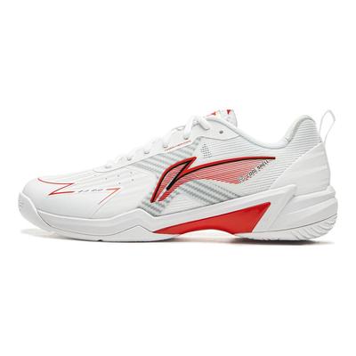 Comfortabele Modieuze Antislip Slijtvaste Ademende Lage Badminton Schoenen Unisex sneaker Wit Rood AYZU019-1