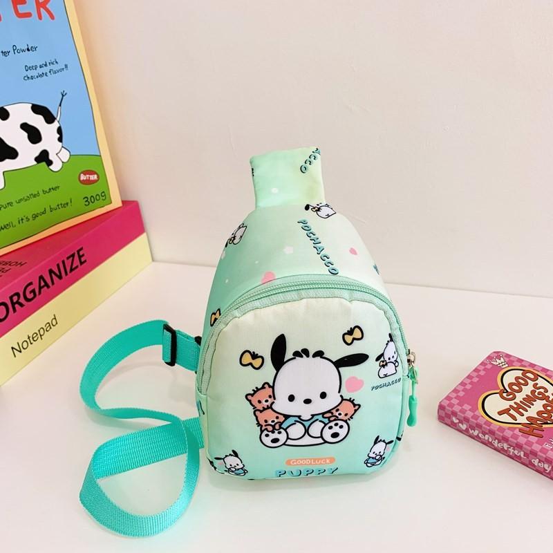 Hello Kitty Kids Cartoon Canvas Crossbody Bag With Light Weight For Preschool Kids