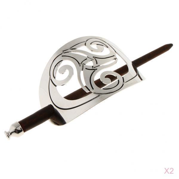 2x Carved Barrette Hair Clip with for Decoration of Hair, Accessories