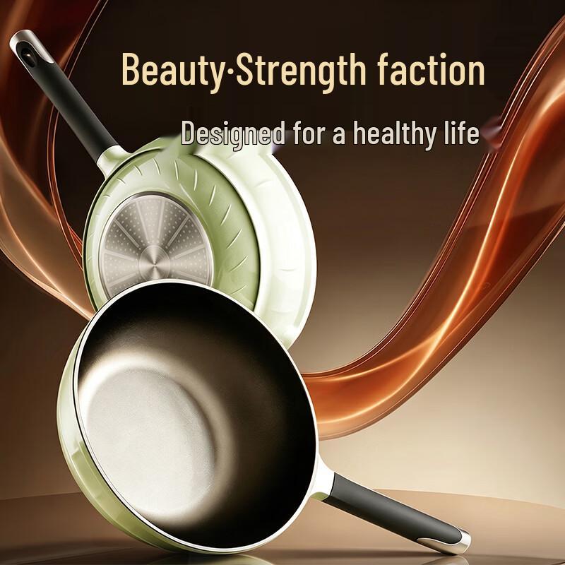 Aux 30cm Fine Iron Non-stick Wok
