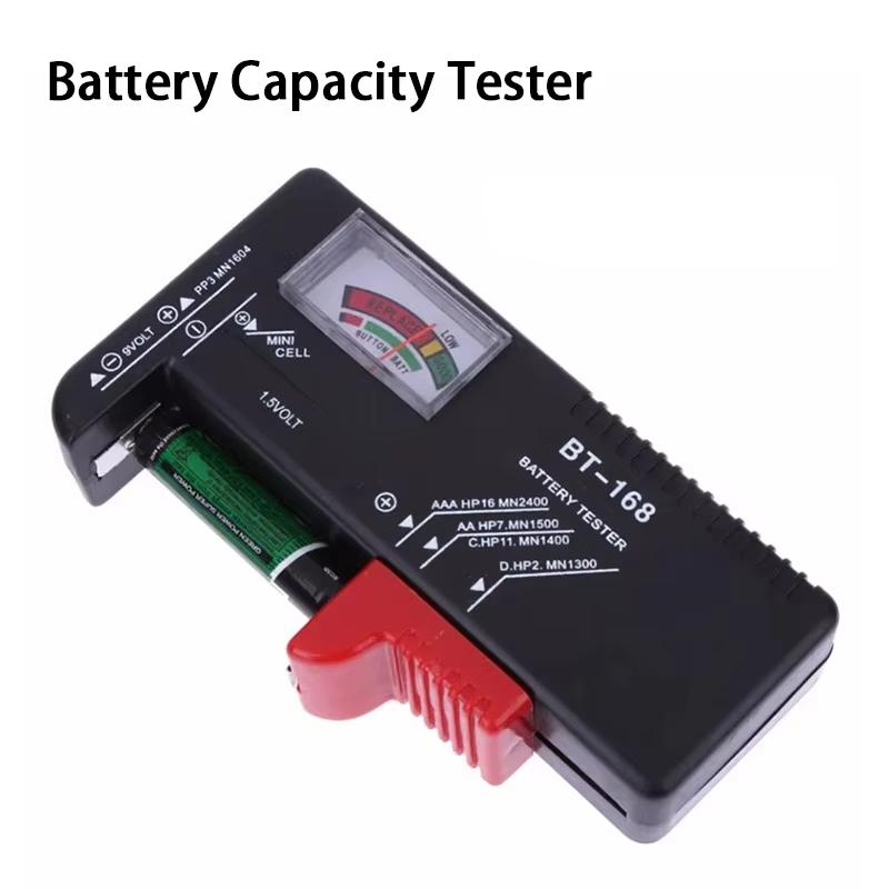 BT-168 Battery Capacity Tester AA/AAA/C/D/9V/1.5V Batteries Universal Button Cell Battery Checker Indicator Voltage Tester