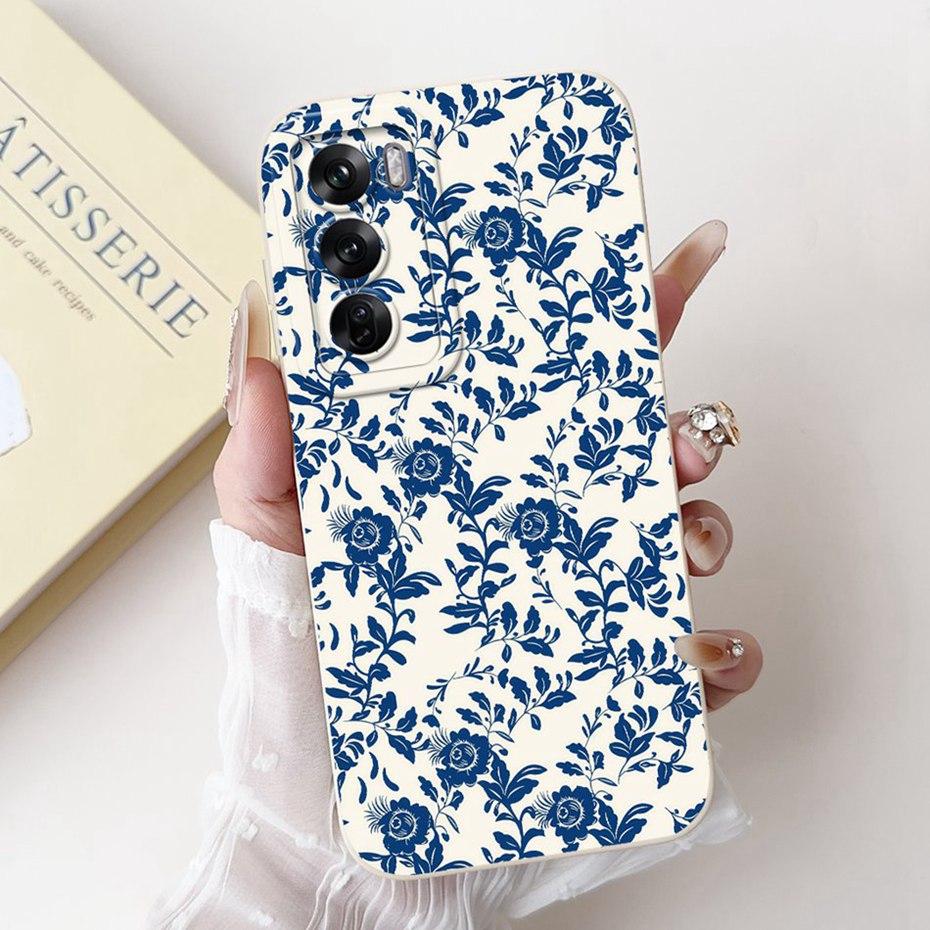 Beautiful Floral Phone Case For OPPO Reno12 12Pro 5G Soft Silicone Shockproof Cover For Oppo Reno12 Pro 5G Reno 12 Cases Bumpers