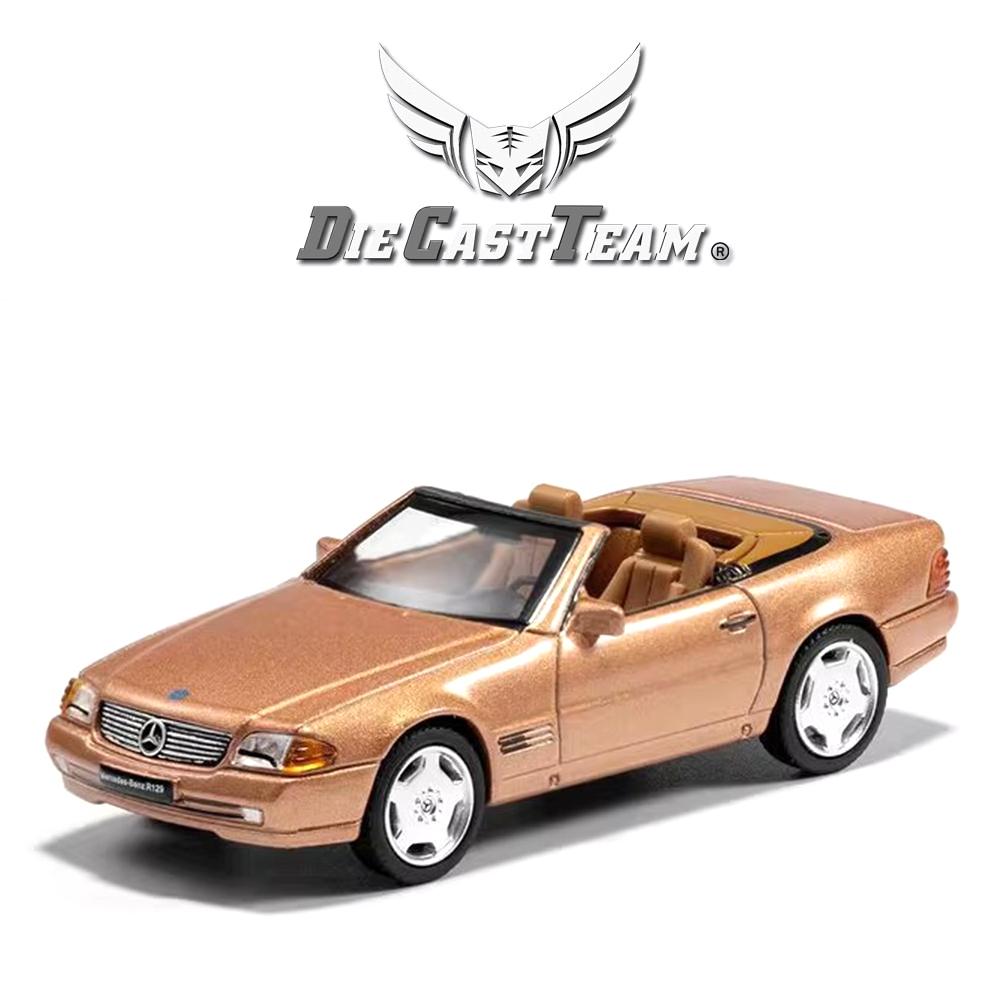 DCT/SHADOW 1/64 Mercedes-Benz SL500 Convertible Sports Cars Alloy Toys Diecast Metal Model Kids Xmas Gift Toys for Boys