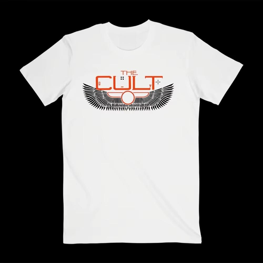 The Cult Tee British Rock Band Tshirts Unisexs and Womens Fashion Shortsleeved Tee Four casual and comfortable Unisex Top