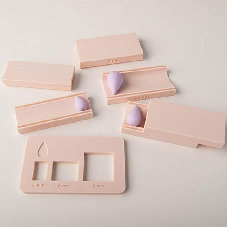 Water Drop Shape Clay Bead Roller Mold 3 Size Craft Jewelry Tool Clay Rolling Molds Plastic Texture for Beads Pendant