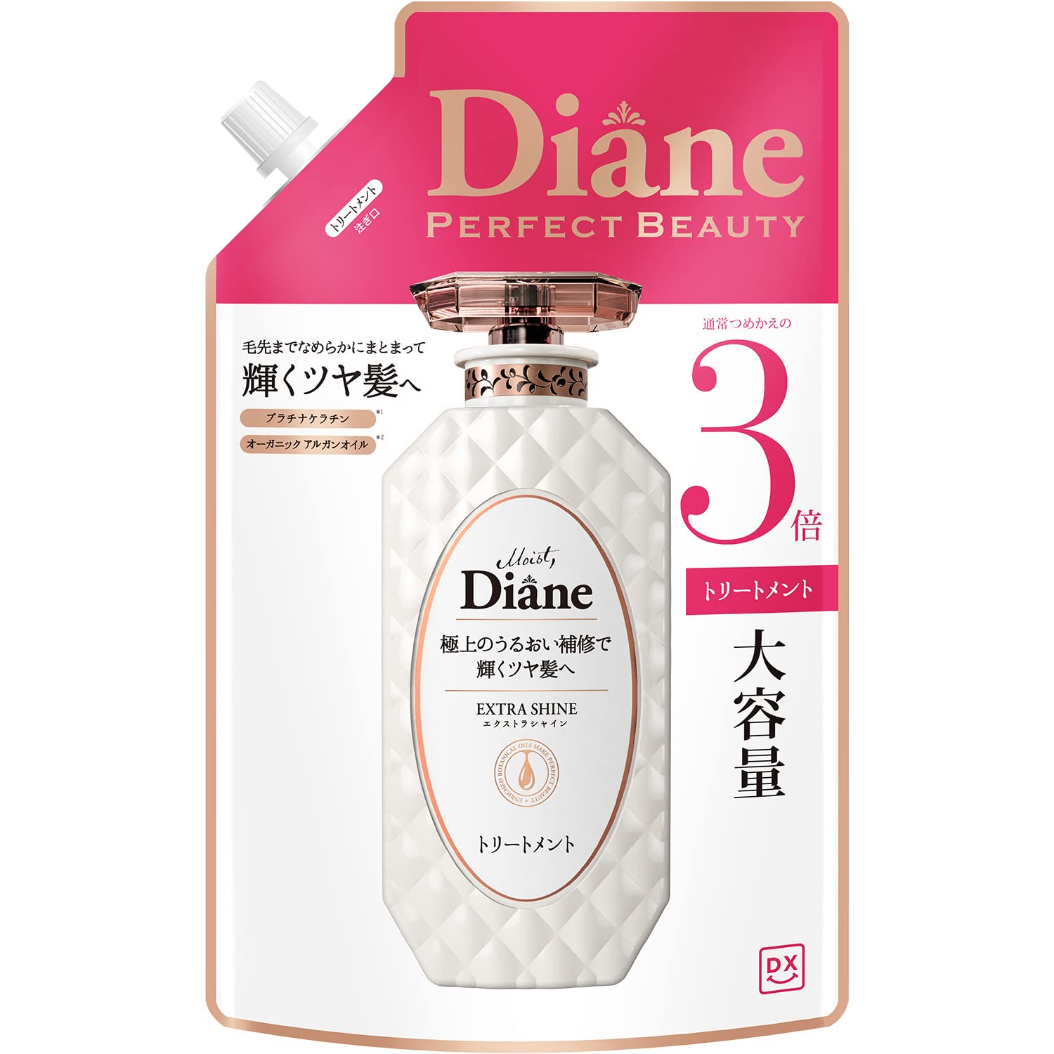 

Diane Treatment Floral Berry Scent DX Extra Shine Сменный блок 1000 мл [Большой объем] [Блестящие волосы] & белый