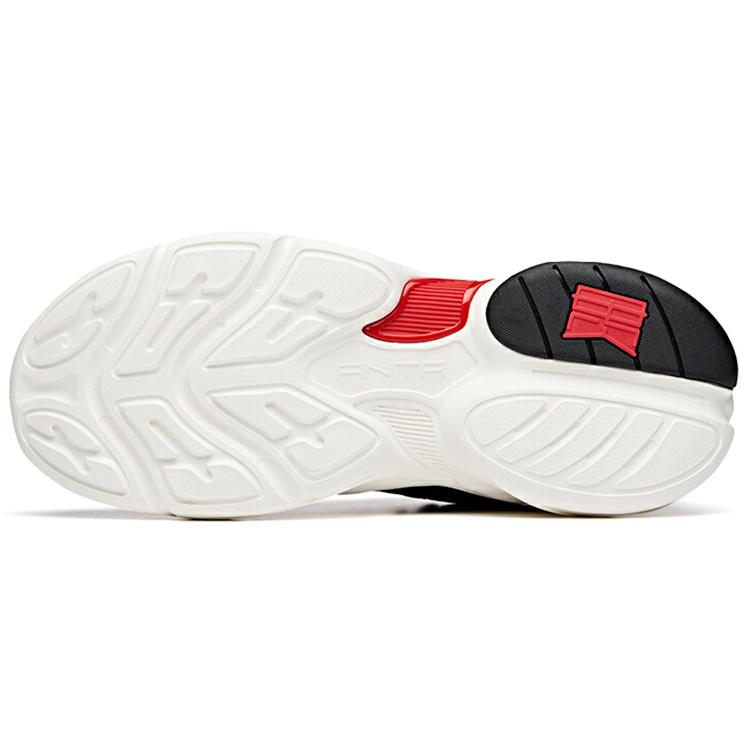 New Anta Full Credit Anti Slip Wear Resistant Low Top Chunky Sneakers Men's Black 112018882-2