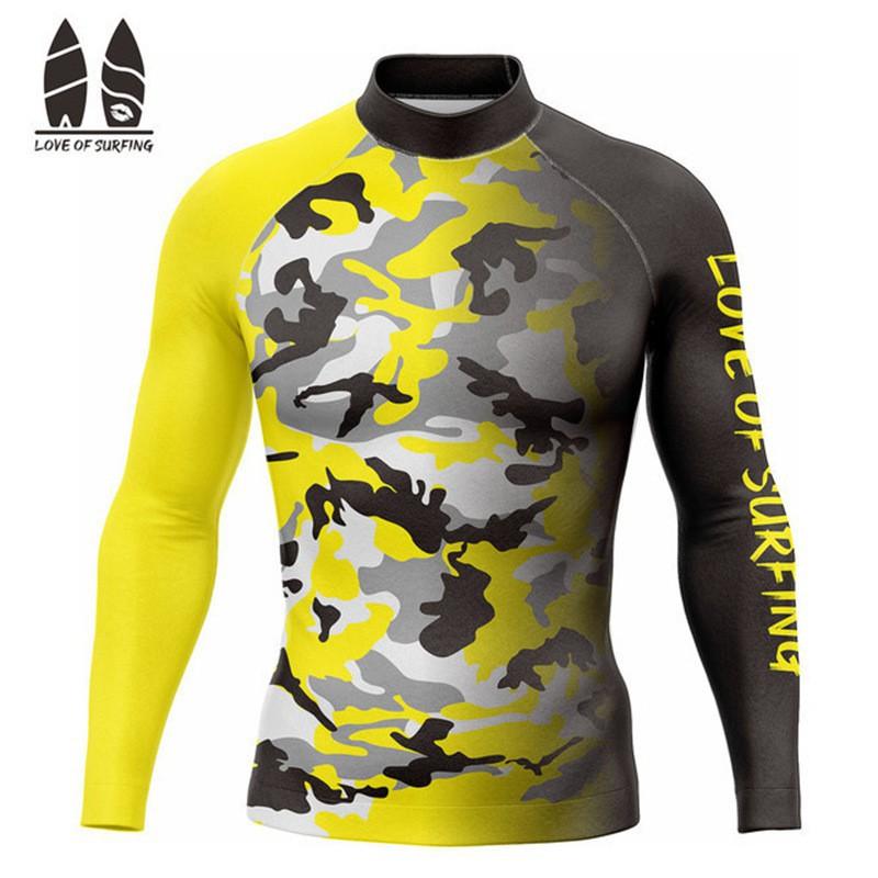 T-shirt Surfing Suit UPF50 Sunscreen Beach Swimsuit Diving Jellyfish Long Sleeve Split Top