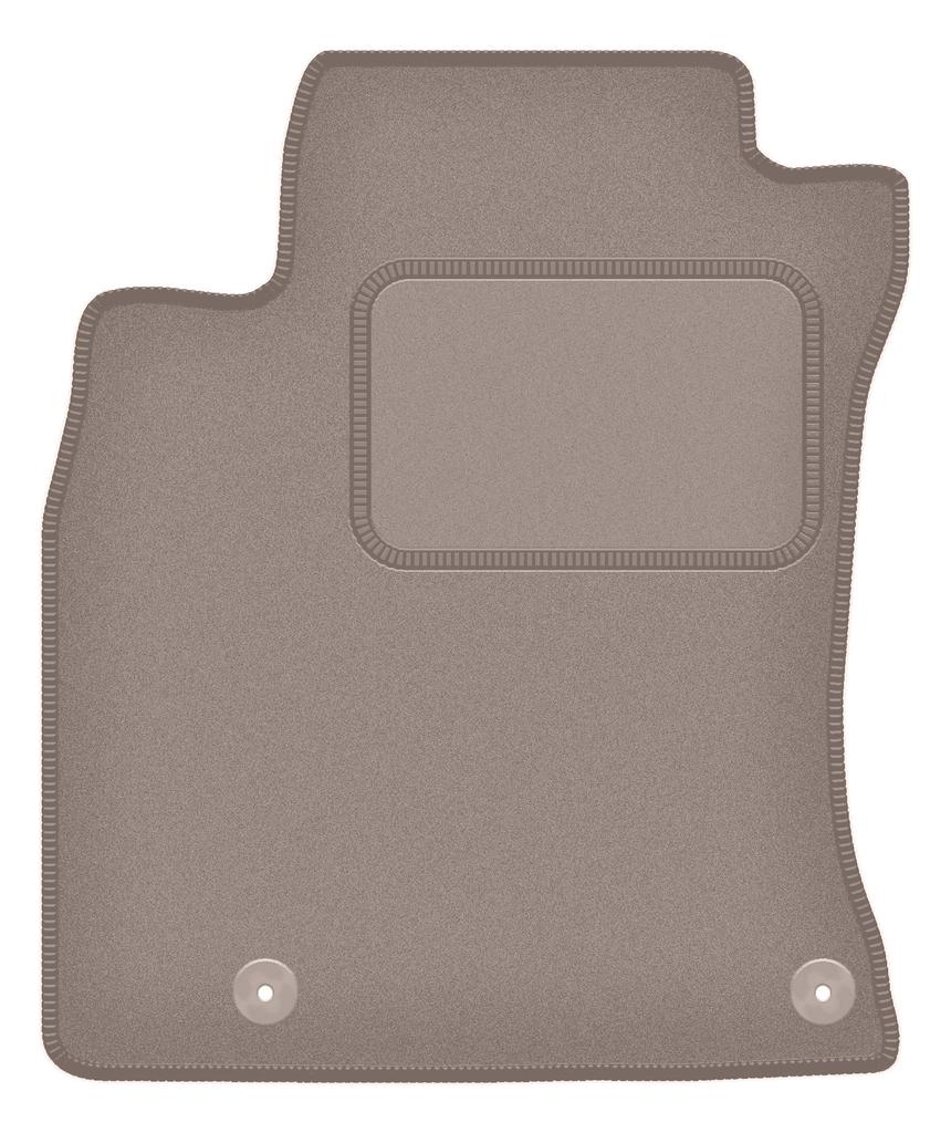 Beige bestuurdersmat voor: Hyundai i30 III fastback, hatchback, stationwagon (2016-)