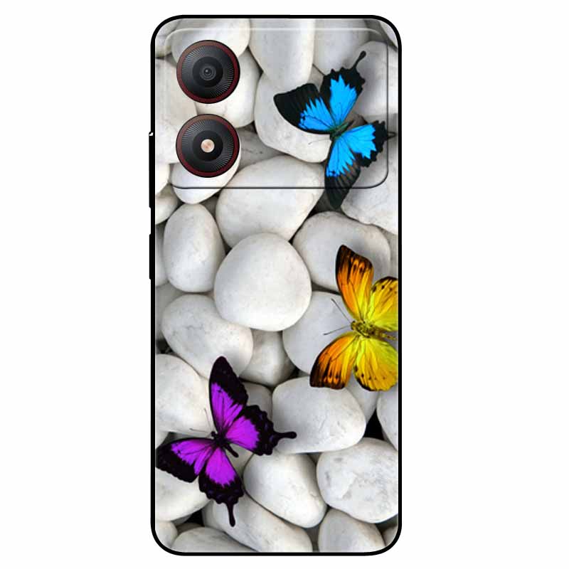 Pour ZTE Blade A34 4G Coque Anti-choc TPU Silicone Souple Housse de Téléphone pour ZTE Blade A 34 Funda Peinte pour BladeA34 Capa de Luxe