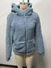 2025 Damen Herbst/Winter Kapuzen-Plüsch-Sweatshirt mit Reißverschluss