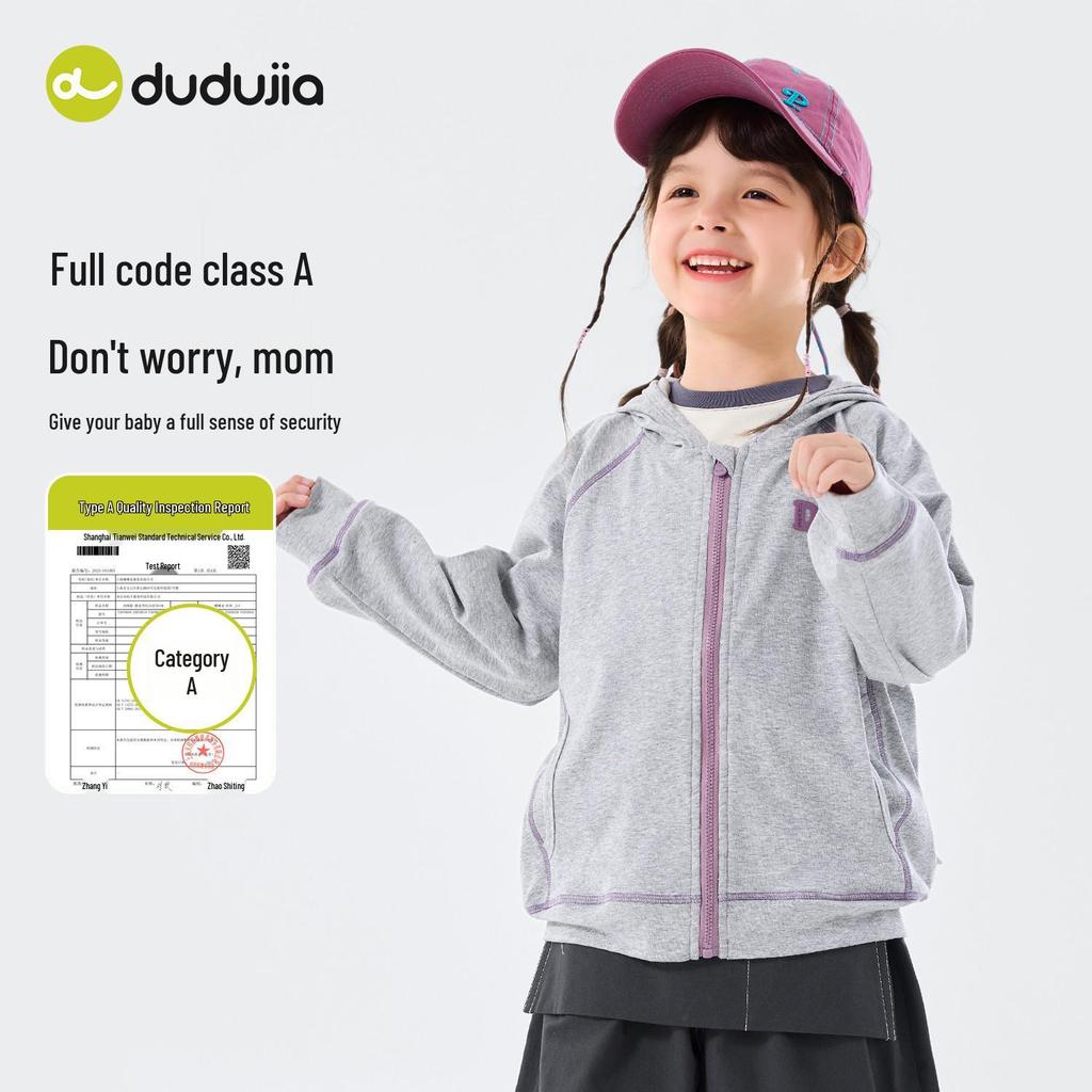 Dudu Family Kapuzenjacke für Mädchen - Stilvolles Frühjahrs-/Herbstoberteil für Babymädchen
