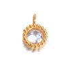 6Pcs/Lot Stainless Steel Mini Zircon Heart&Water Drop&Star&Oval&Round Charms Crystal Eyes Pendant For Handmade Accessories