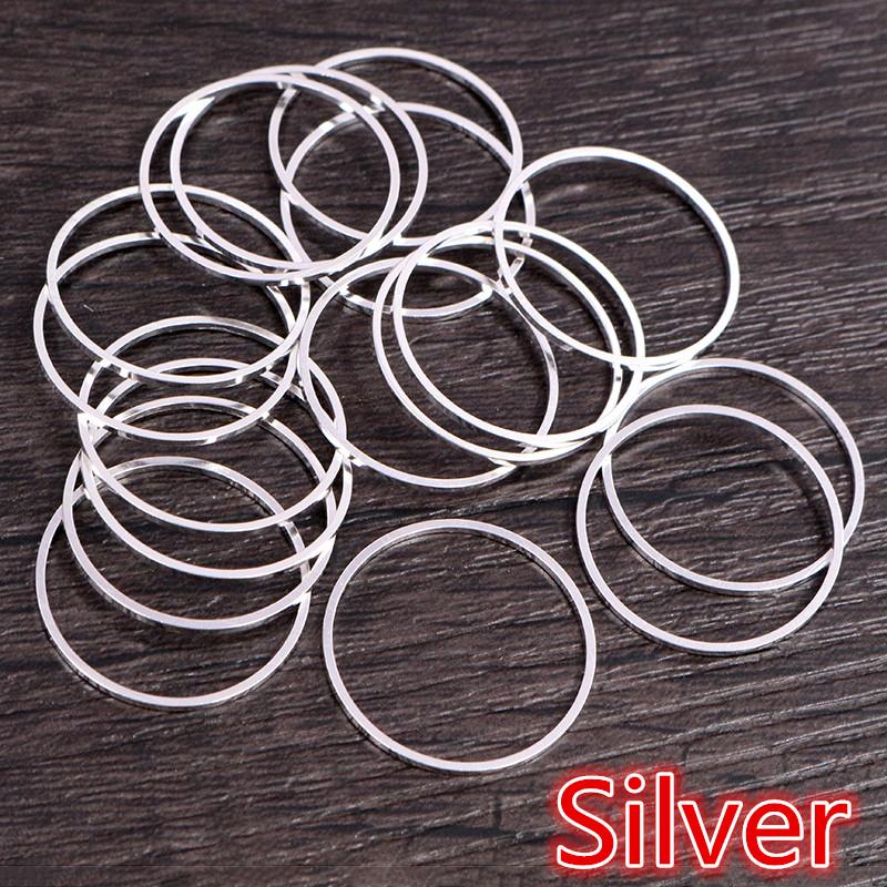 8-40mm Brass Closed Ring Earring Wires Hoops Pendant Connectors Rings For DIY Jewelry Making Supplies Accessories