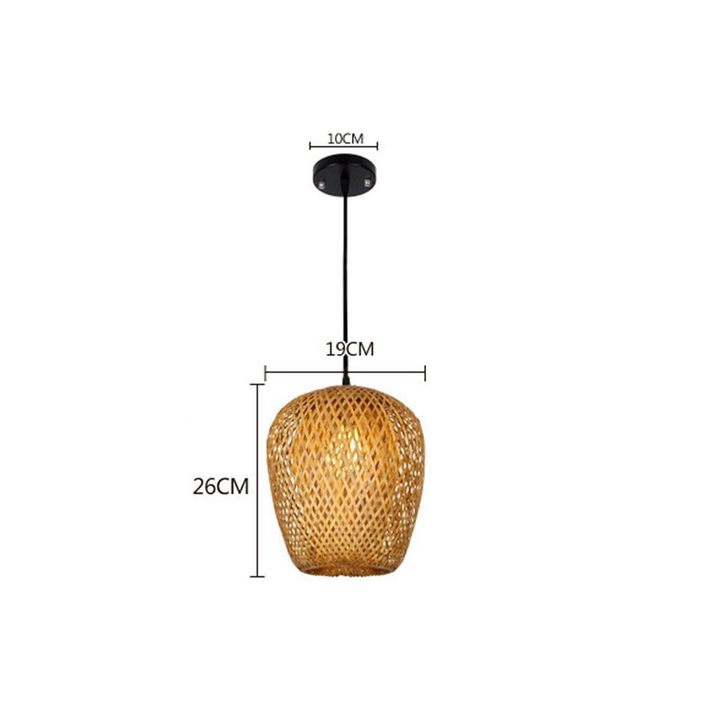 Bamboo Lamp Shades Weave Hanging Light Ceiling