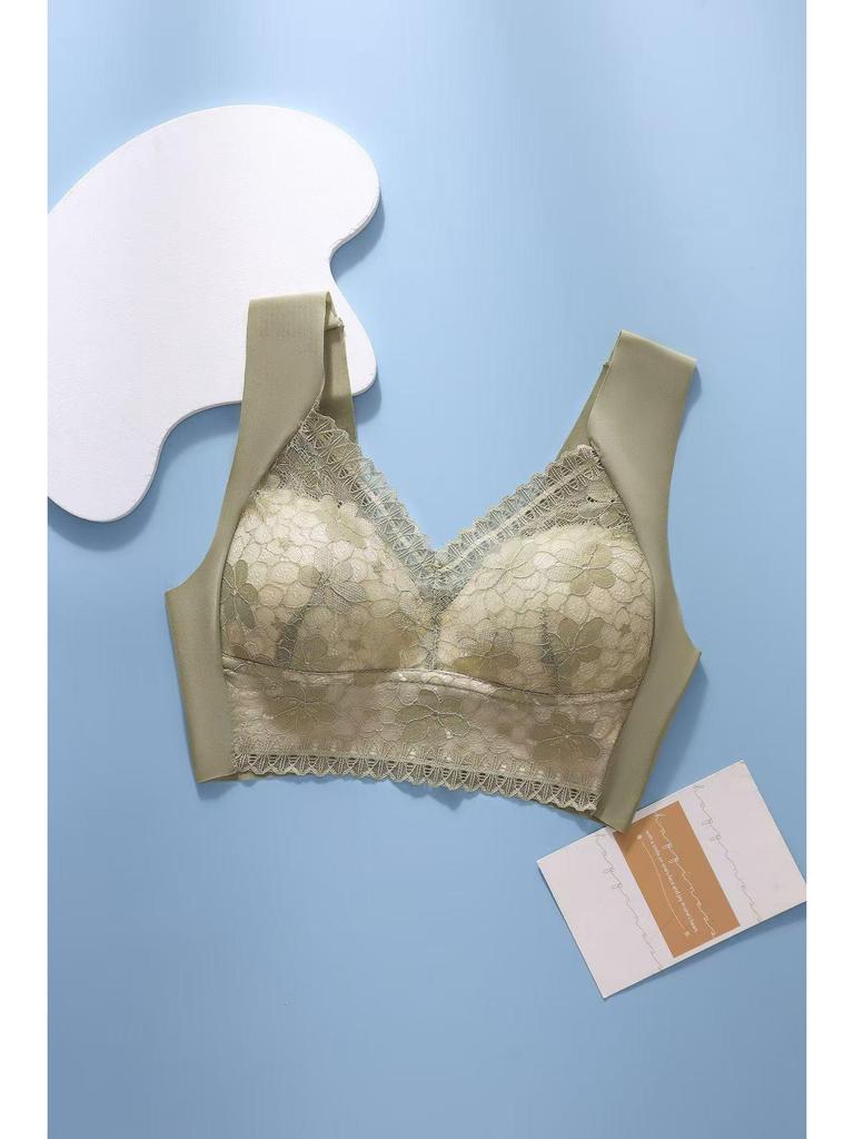 Top-Selling Seamless Plus Size Lace Bra: Ice Silk, Anti-Sagging, Comfortable, and Anti-Exposure