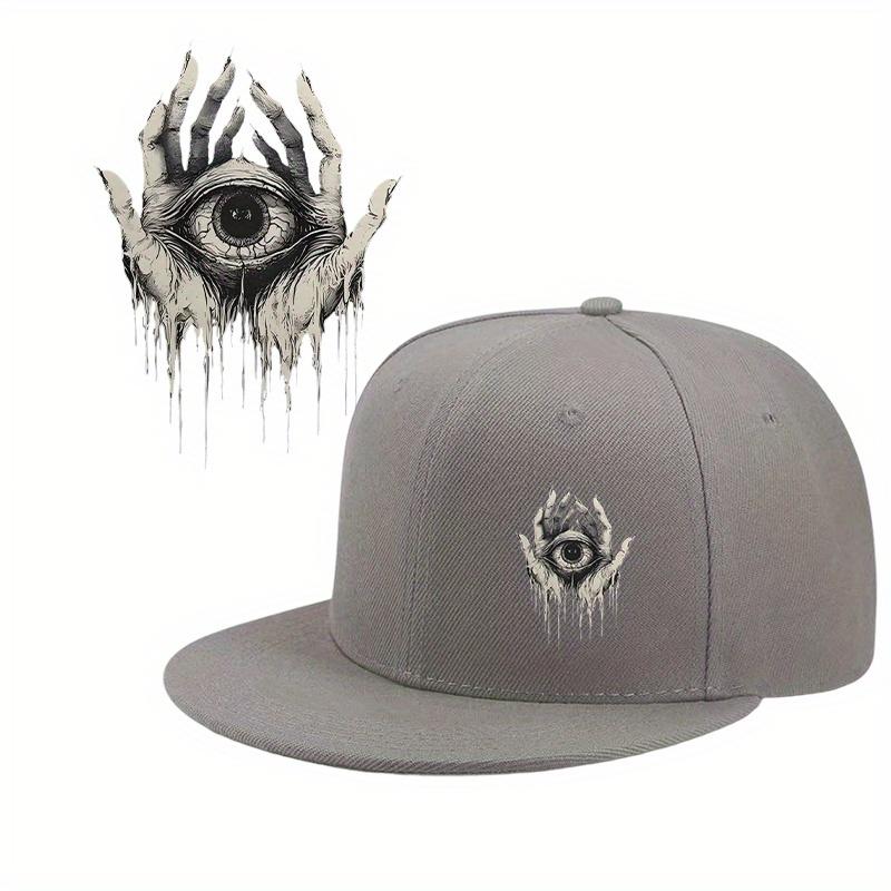 Mysterious Dripping Eye and Hands Baseball Cap Unisex Polyester Adjustable Streetwear Snapback Hat