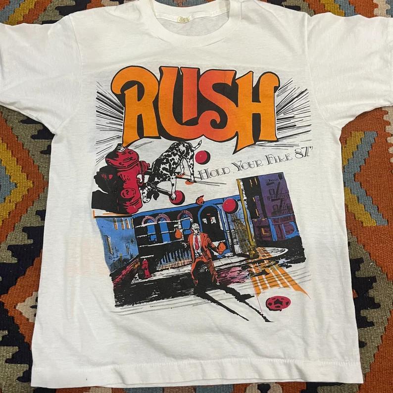 1987 rush tour shirt amazing print Unisex T-Shirt XXXXL