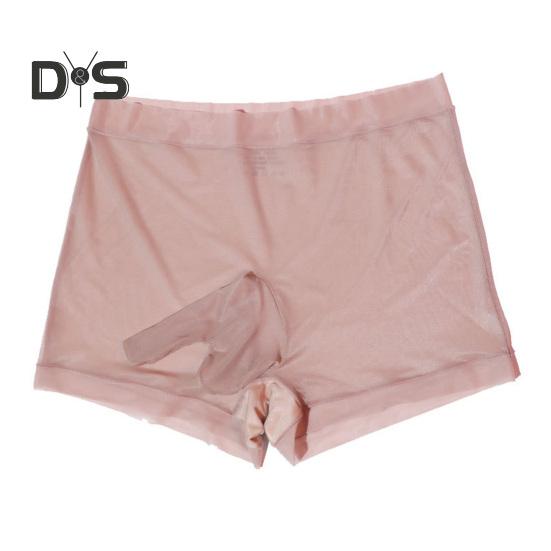 Muži Boxer Spodní prádlo Sexy Středně vyvýšené U-Convex Slim Fit Elastické šortky Kalhotky Ultratenké hladké ledové hedvábné kalhotky