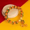 Auspicious Persimmon Ruyi Tassel Bracelet - Cultural Ornament