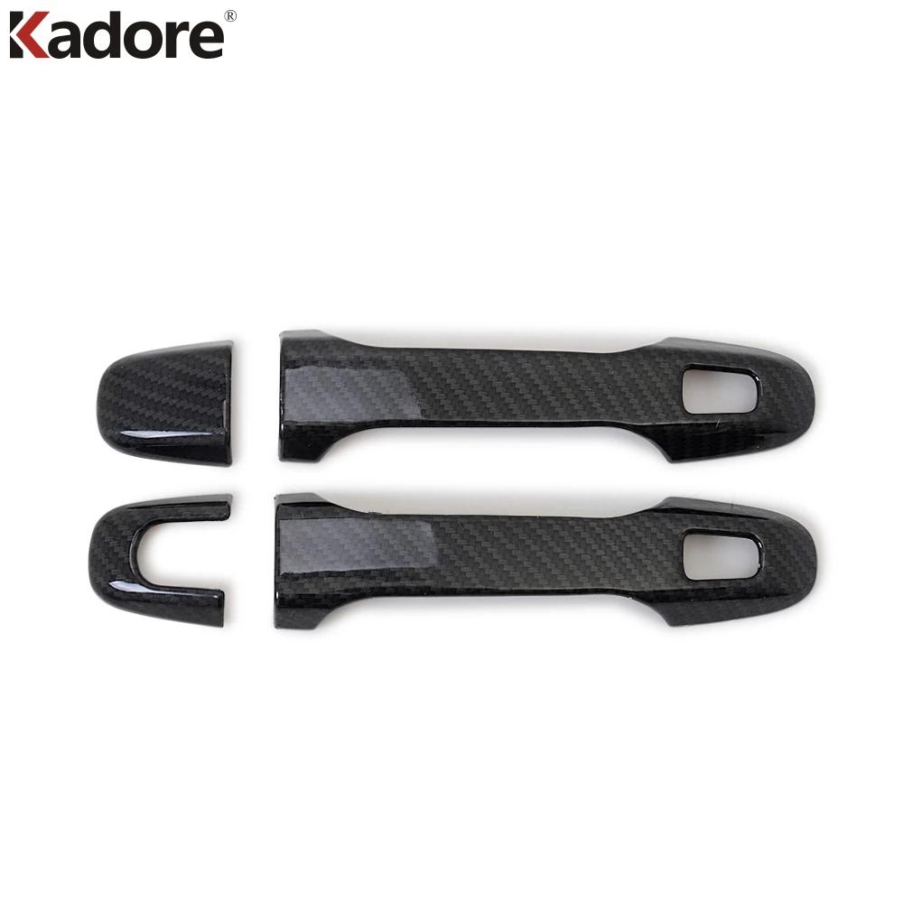 Front Door Handle Cover Trim For Toyota C-HR CHR 2016 2017 2018     Carbon Fiber Car Exterior Accessories