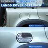 Car Filler Fuel Door Tank Gas Cap Cover Trim for Land Rover Defender 2020-2024 Exterior Fuel Tank Door Panel Cover Sticker Decal (Carbon Fiber)