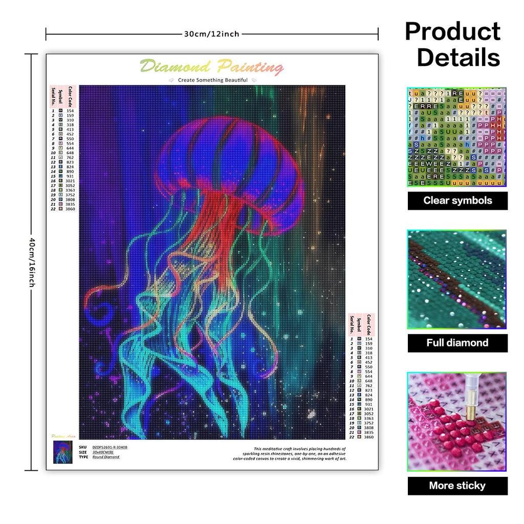 5D DIY Diamond Painting Embroidery Medusa Animal Full Round Handmade Home Decoration 30x40cm/12x16inch
